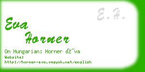 eva horner business card